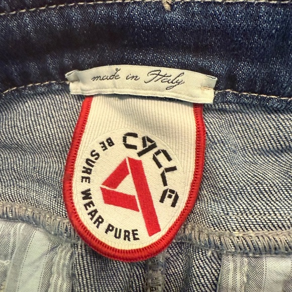 Cycle Jeans Italy Baggy Fit Jeans with Belt Women’s 27 NWT - Picture 4 of 6